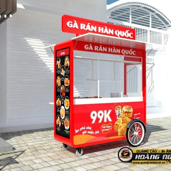 Xe bán hàng, Kiot bán hàng di động - Quảng Cáo Hoàng Ngân Đăk Lăk - Công Ty TNHH Sản Xuất Thương Mại Hoàng Ngân Đăk Lăk